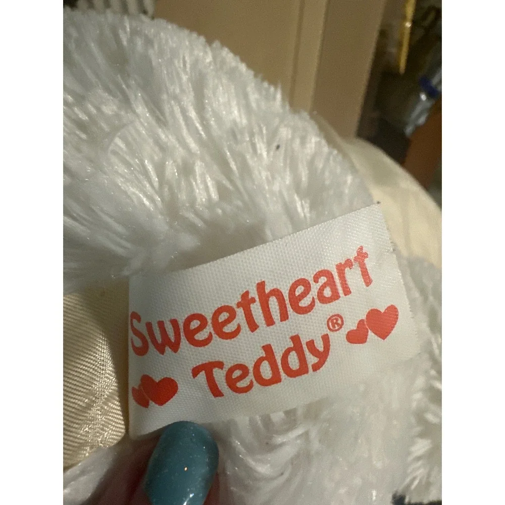 Dan Dee Sweetheart Teddy 2020 White Plush Bear Happy Valentines Day Heart 12in